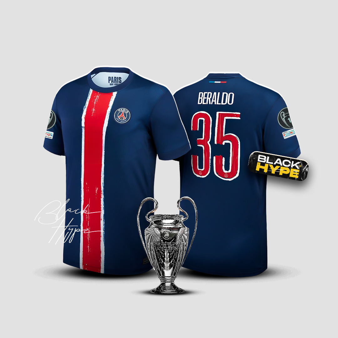 Jersey Beraldo PSG 24/25 Home - Champions League