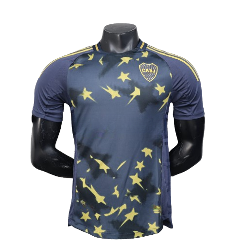 Jersey Boca Juniors 25/26 Player Third dark blue with yellow star lightning Betsson adidas