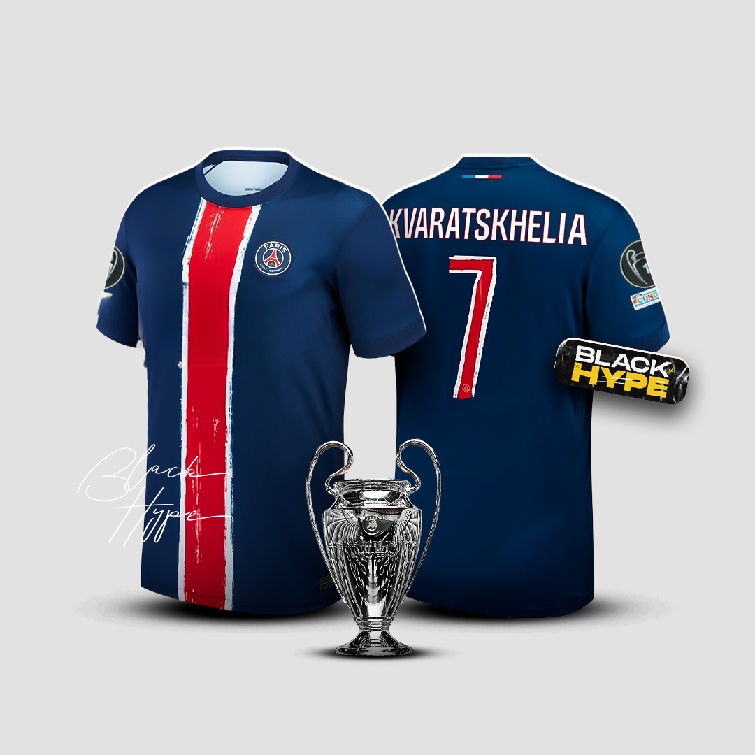 Jersey Kvaratskhelia PSG 24/25 Home - Champions League