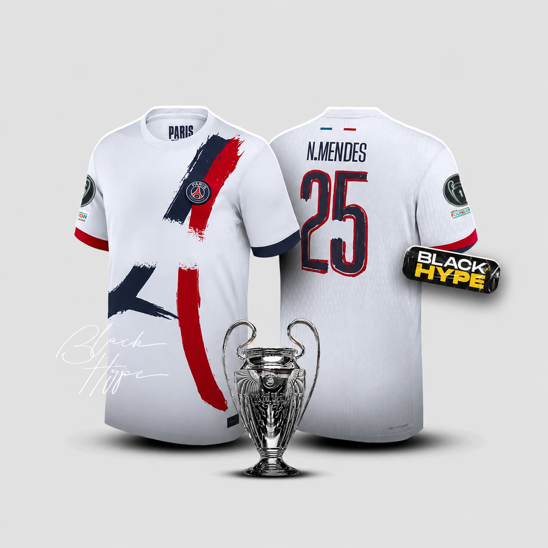 Jersey Nuno Mendes PSG 24/25 Away - Champions League