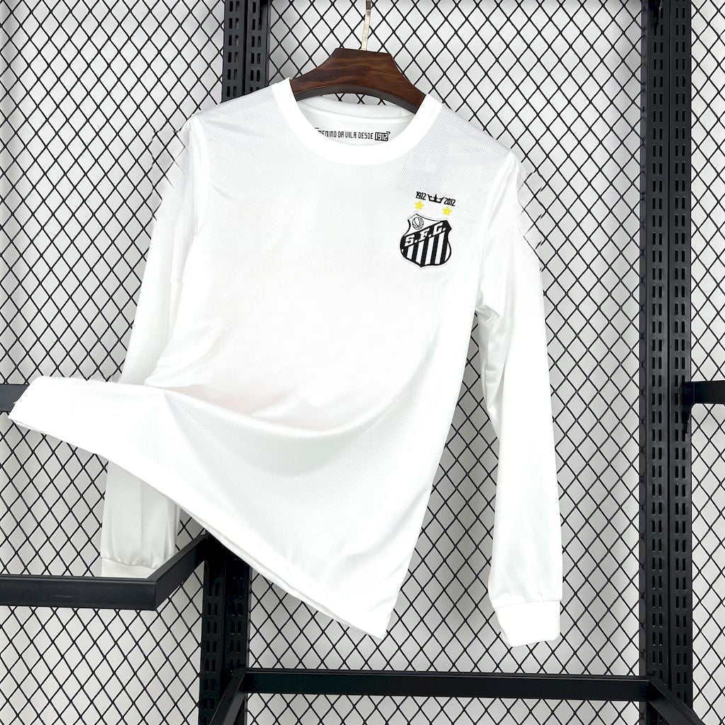 Jersey Santos Manga Longa Retrô 2011/12 Home