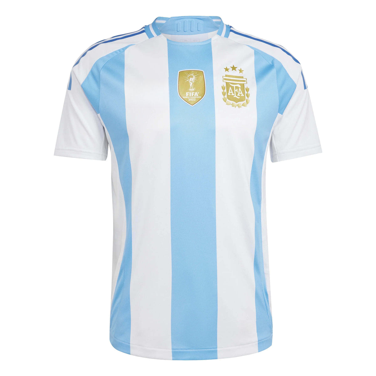 Jersey Seleção Argentina Home 2024/25 + Patch Campeão - Branca e Azul
