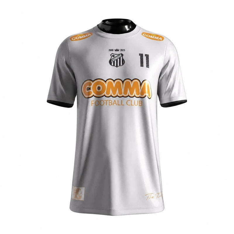 PRÉ-VENDA Jersey The Prince Santos 24/25 Branca - Comma Masculino Torcedor