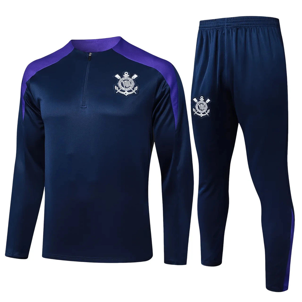 Set Agasalho TrainingCorinthians 24/25 - Preto e Roxo