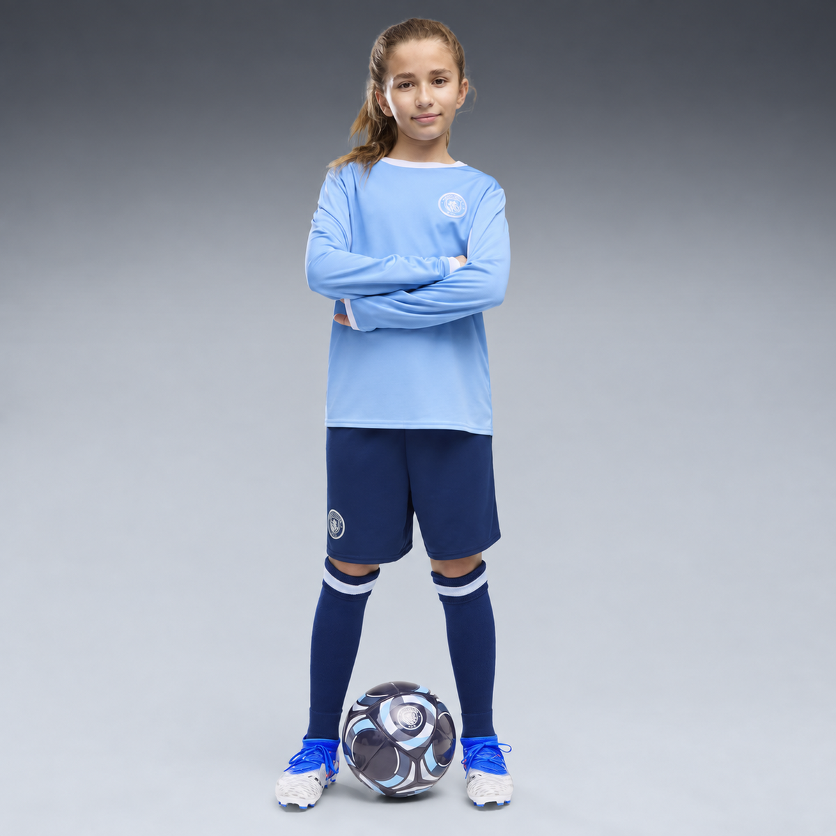 Kids Manchester City Home Longsleeve 26/27