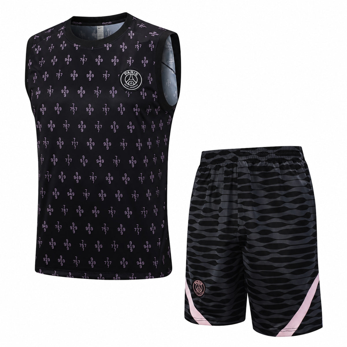 Conjunto Regata Paris Saint Germain - Preto e Rosa