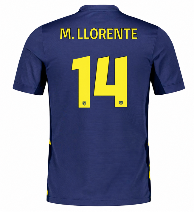 Jersey Atletico de Madrid 25/26 Away  #14 M. LLORENTE