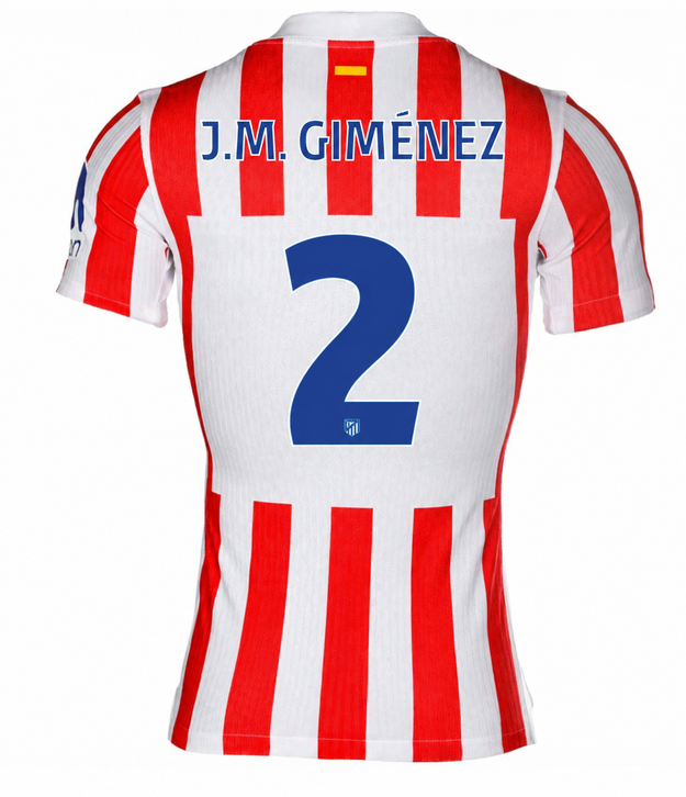 Jersey Atletico de Madrid 25/26 Home #2 J.M. Giménez