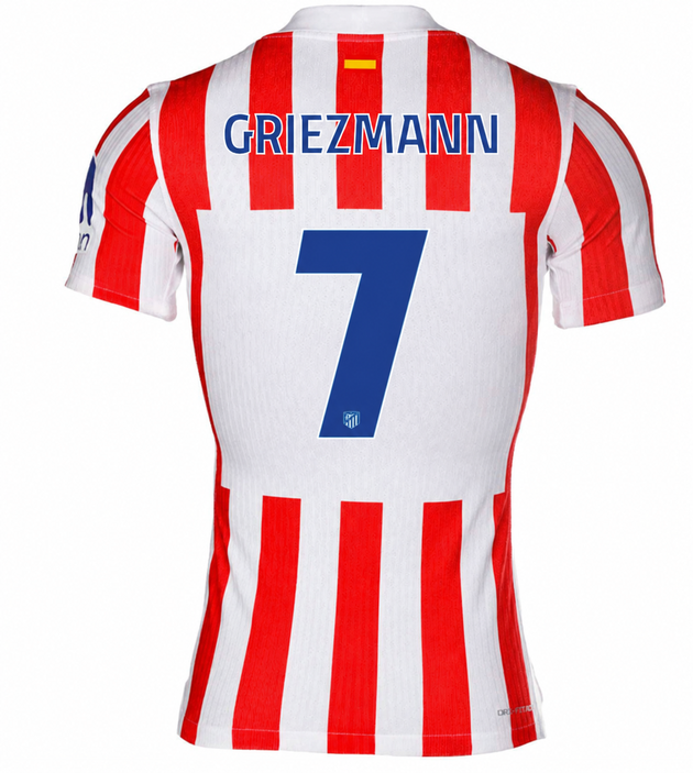 Jersey Atletico de Madrid 25/26 Home #7 GRIEZMANN