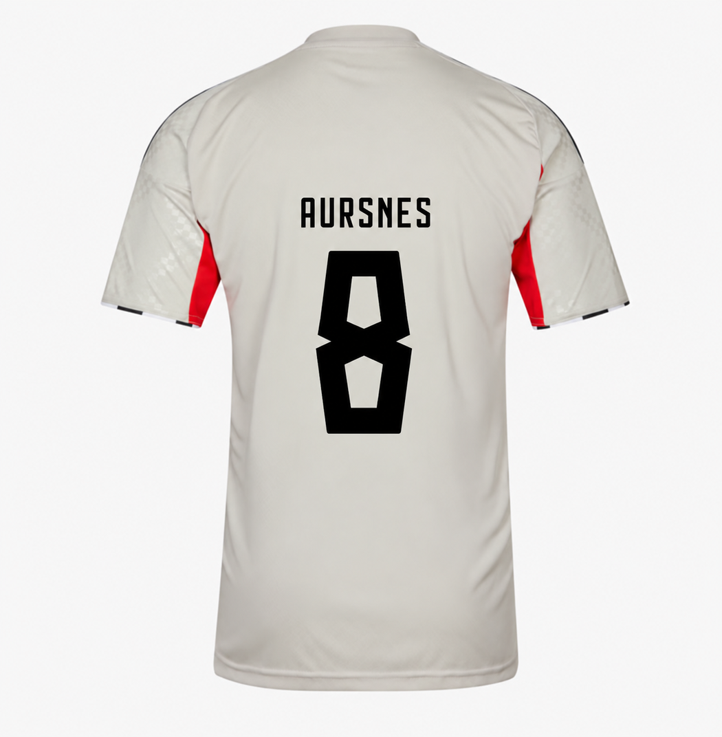Jersey Benfica 25/26 Away Bege #8 Aursnes