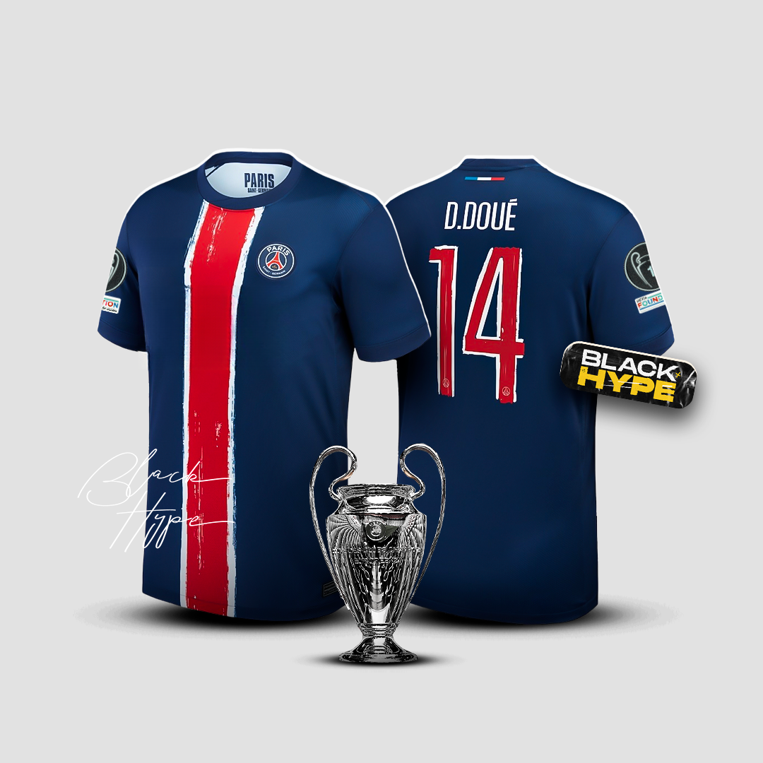 Jersey Doué PSG 24/25 Home - Champions League
