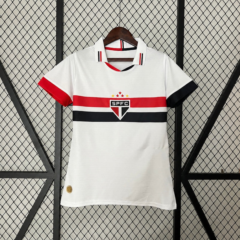 Jersey Feminina do São Paulo Home I 24/25 - Branco