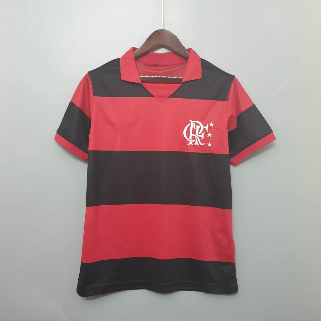 Jersey Flamengo Retrô 1982 Vermelha e Preta