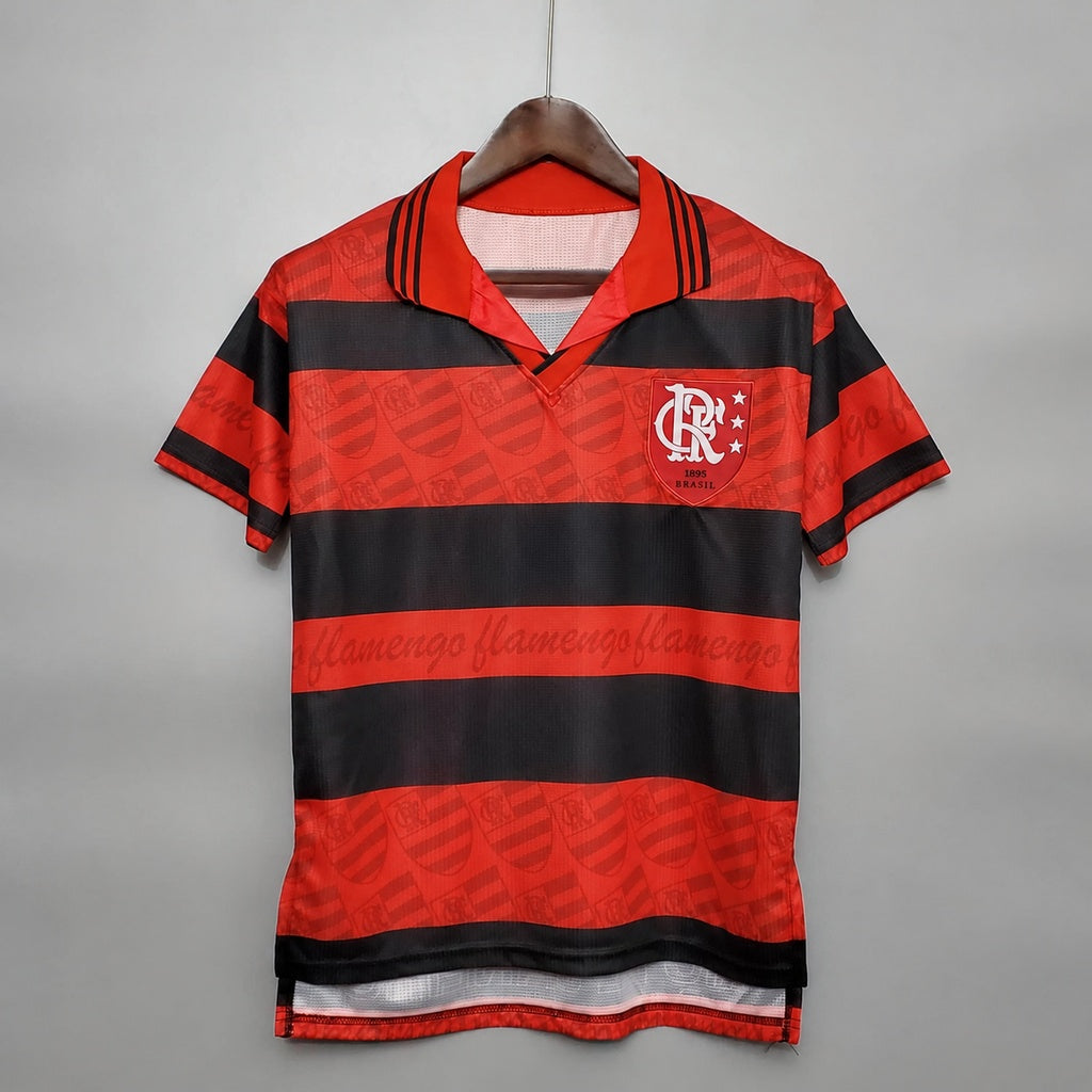 Jersey Flamengo Retrô 1995 Vermelha e Preta