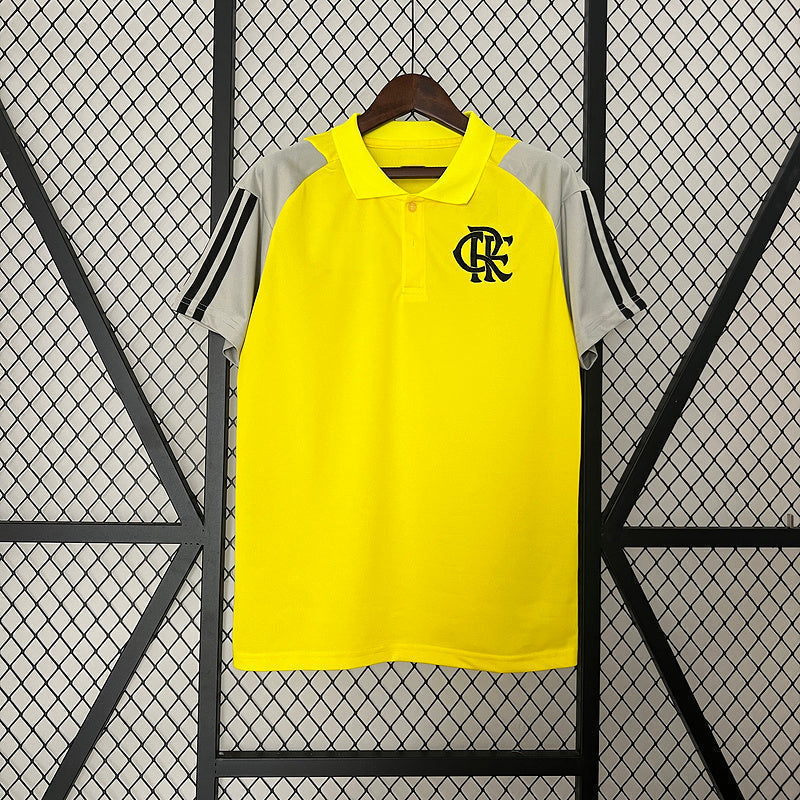 Jersey Flamengo Treino 24/25 Amarelo Polo