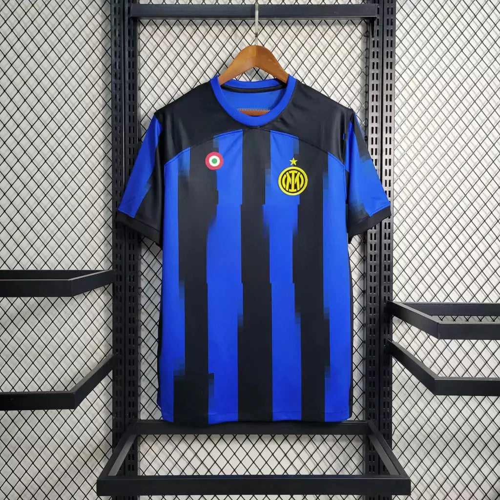 Jersey Inter de Milão Home 24/25 s/n° Torcedor Masculina - Azul e Preto
