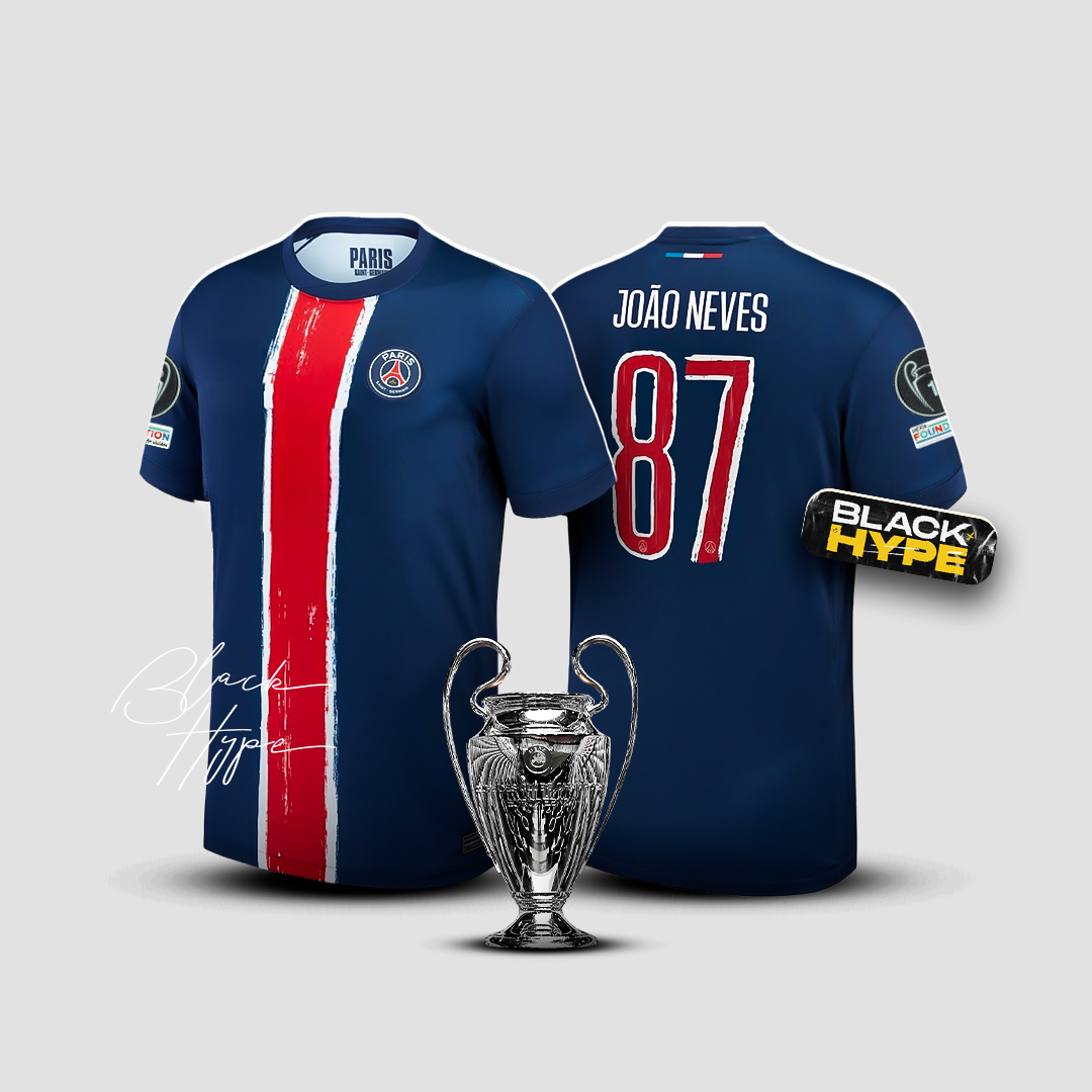 Jersey João Neves PSG 24/25 Home - Champions League
