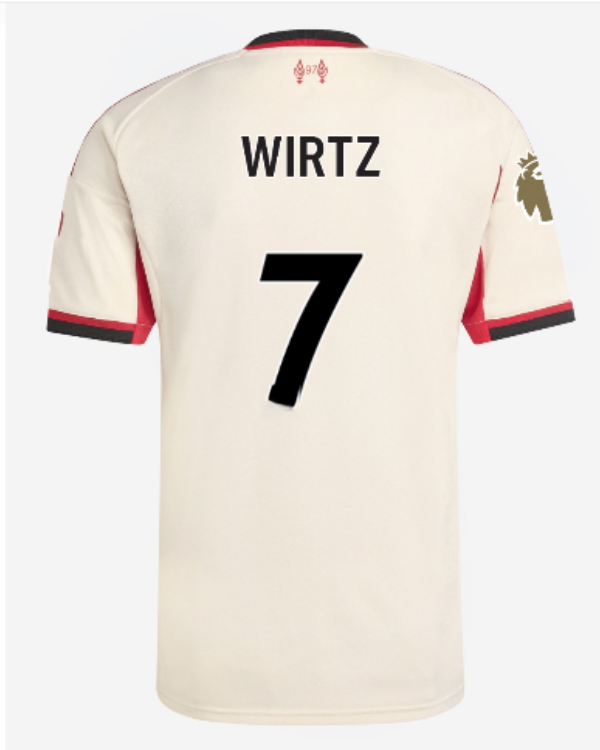 Jersey Liverpool 25/26 Away #7 WIRTZ