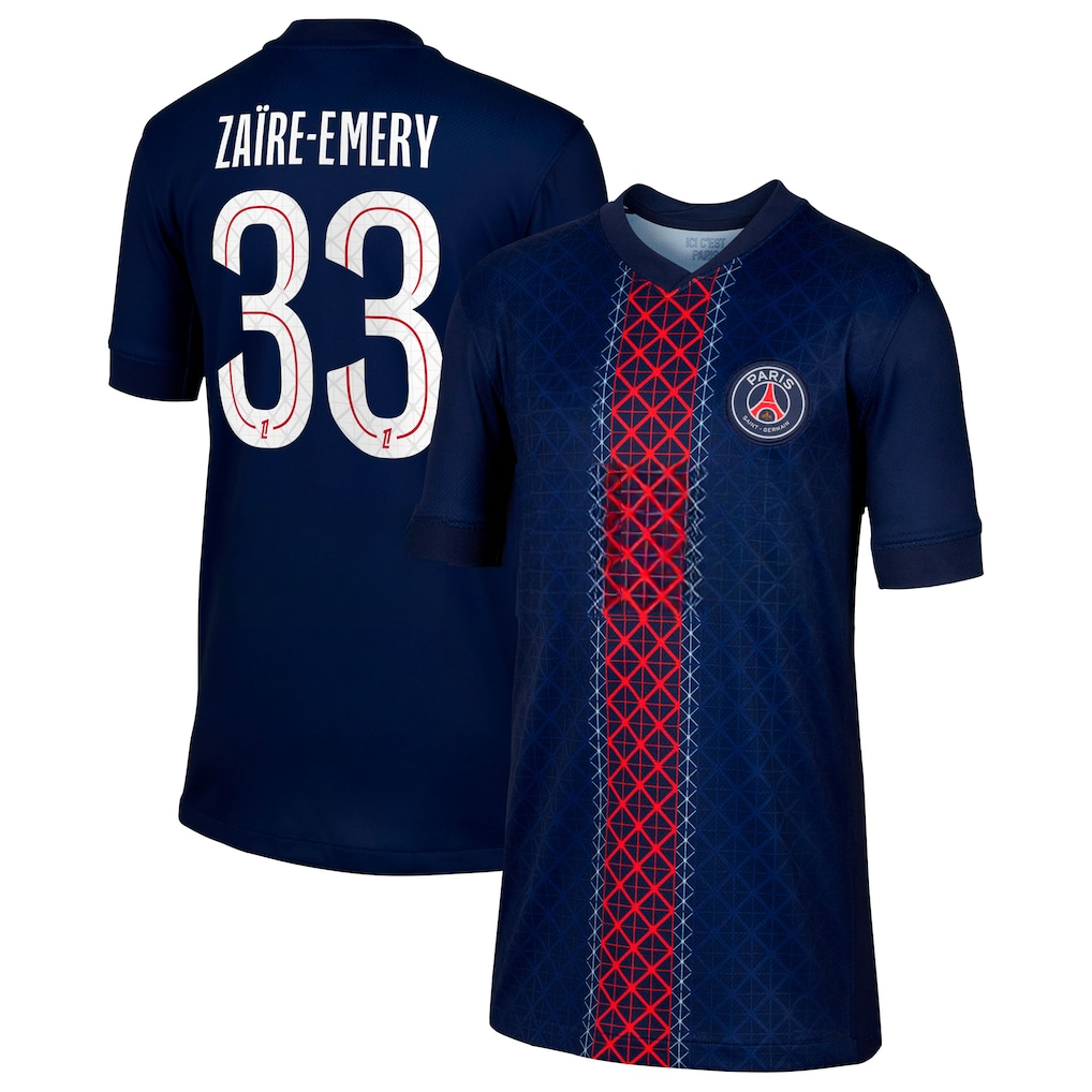 Jersey PSG 25/26 Home #33 Zaïre-Emery