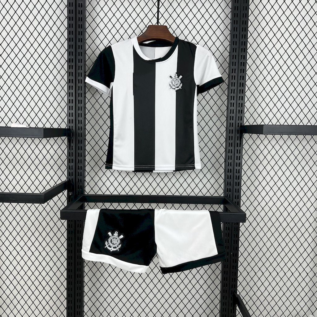 Kids Corinthians 24/25 Third - Preto e Branco