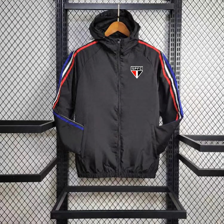 Windbreaker São Paulo 24/25 - Preto e Vermelho